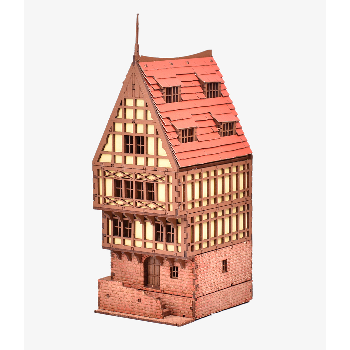Medieval European Row House – Brick Butterscoth – 28mm Scale Terrain