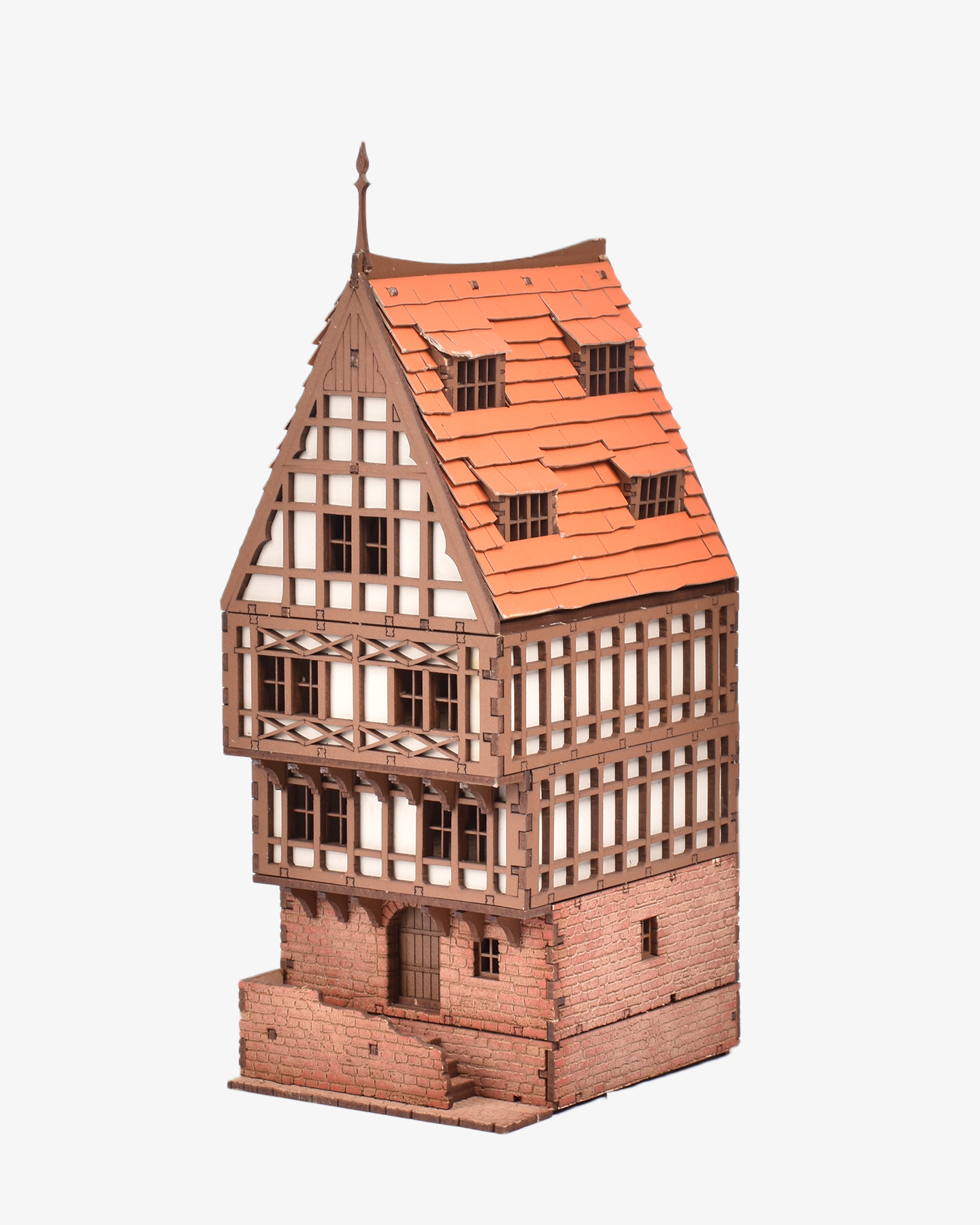 Medieval European Row House – Terracotta Vanilla – 28mm Scale Terrain