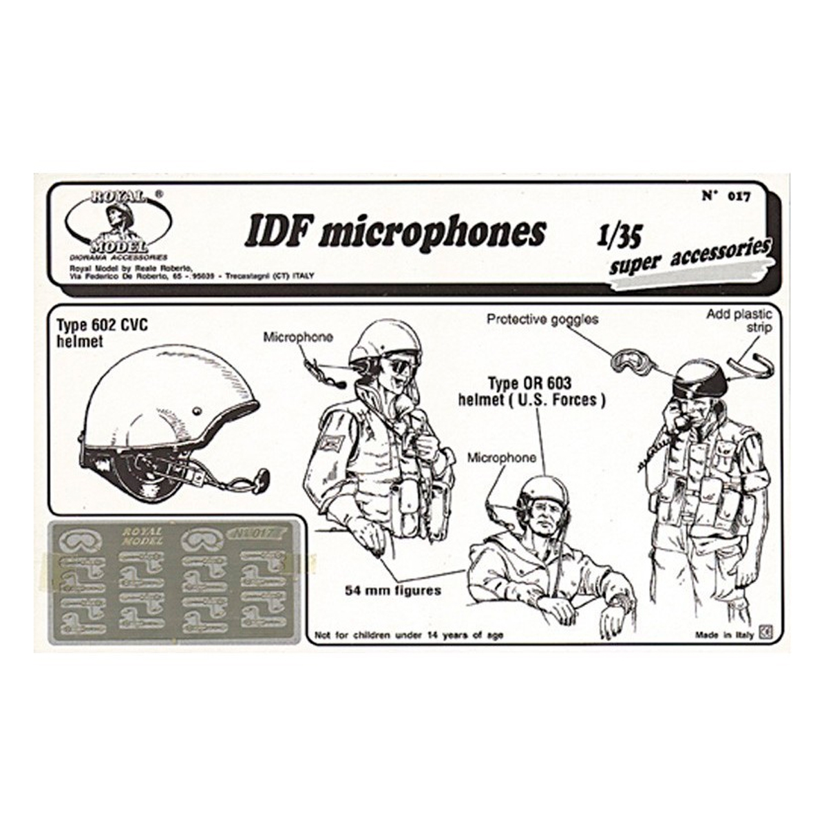 IDF Microphones (1/35 scale)