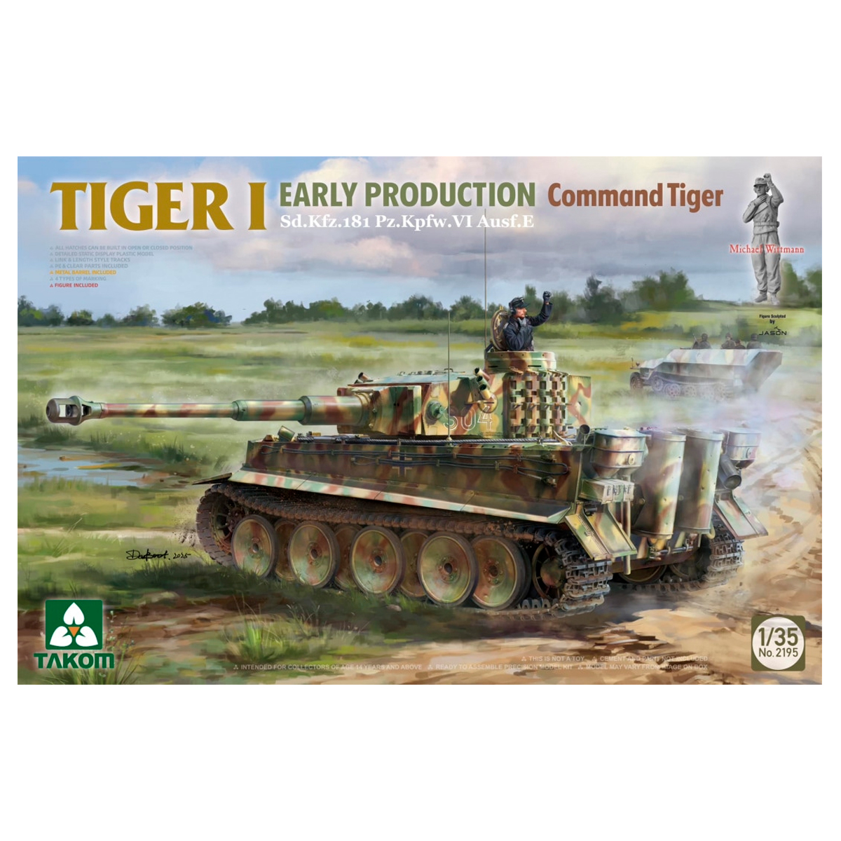 1/35 TIGER I early prod. Pz.Kpfw.VI Ausf. E Command Tiger Michael Wittmann