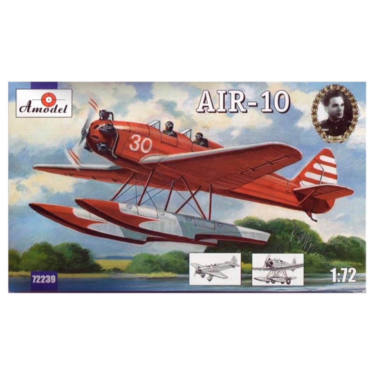 AMODEL 1/72 AIR-10 Yakovlev trainer floatplane