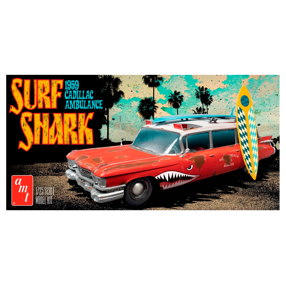 1/25 1959 Cadillac Ambulance Surf Shark