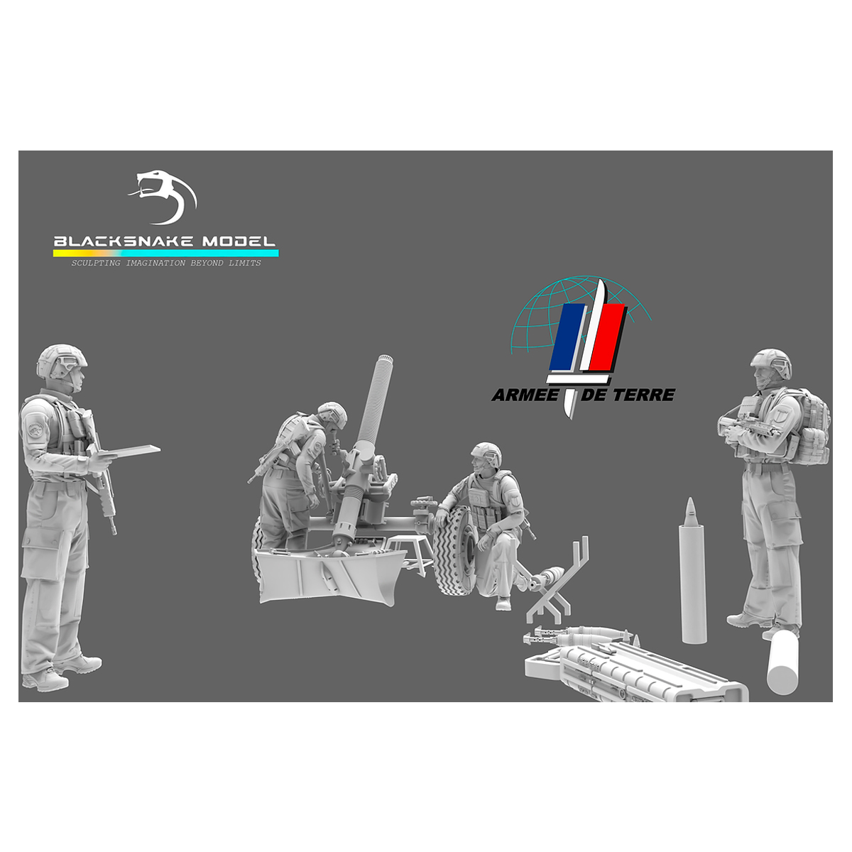 French Army Mortar and Artillery Group Pack 1/35