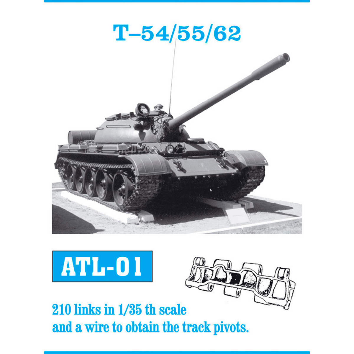 1/35 Metal Tracks T-54/55/62