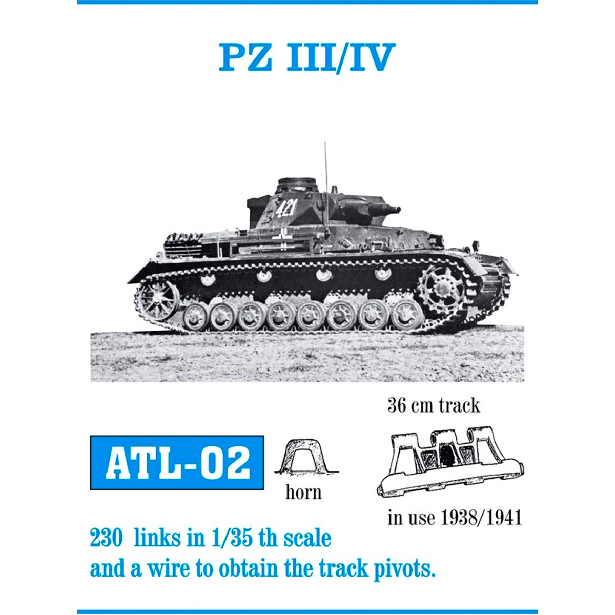 1/35 Metal Tracks PZ III/IV