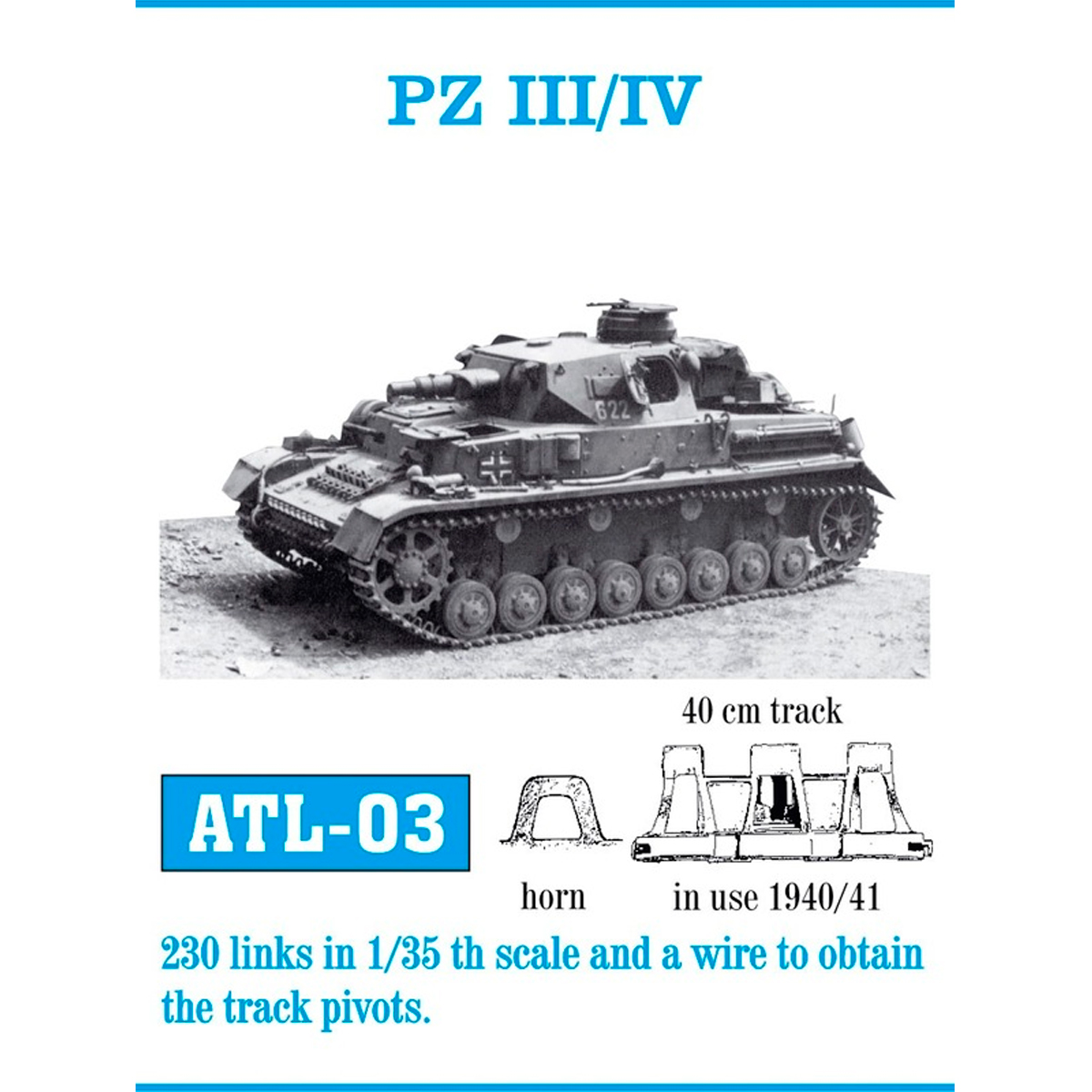 1/35 Metal Tracks PZ III/IV