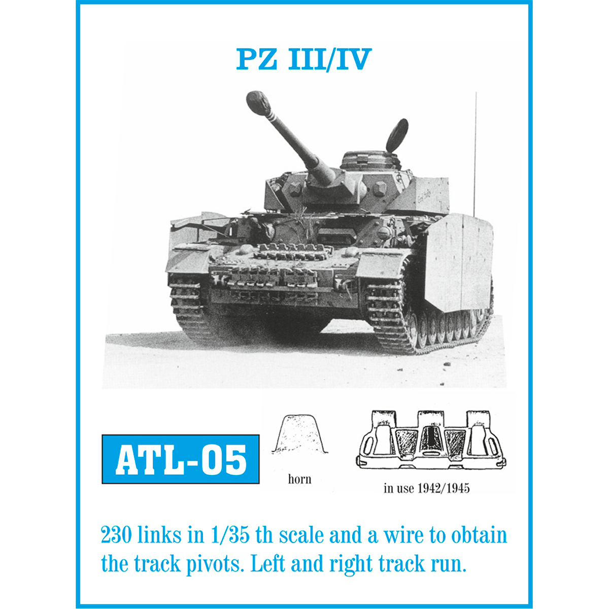 1/35 Metal Tracks PZ III/IV