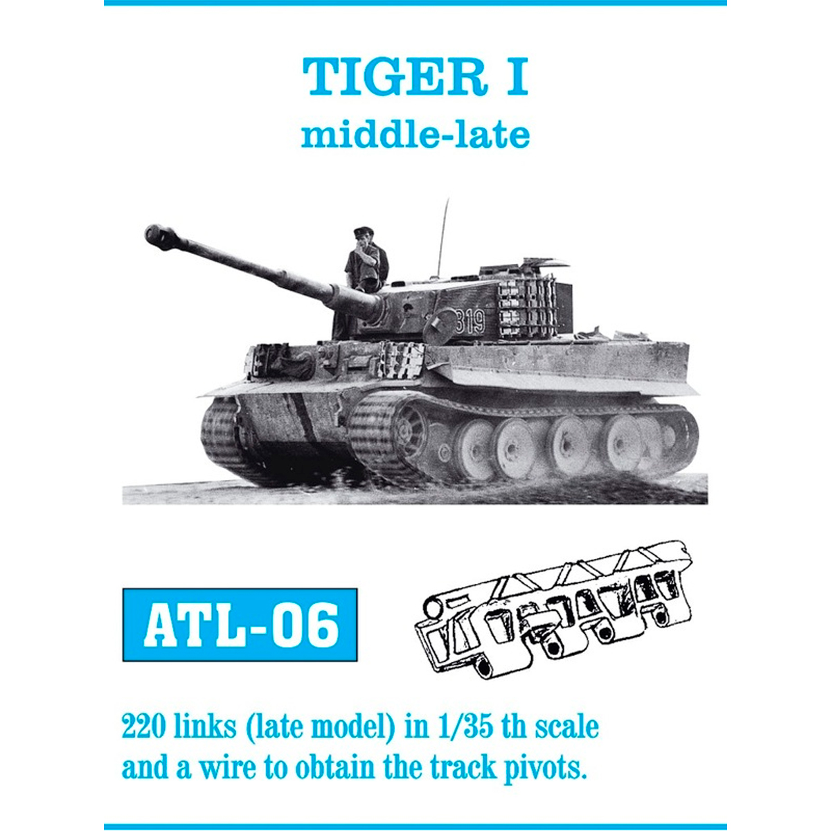 1/35 Metal Tracks TIGER I middle-late