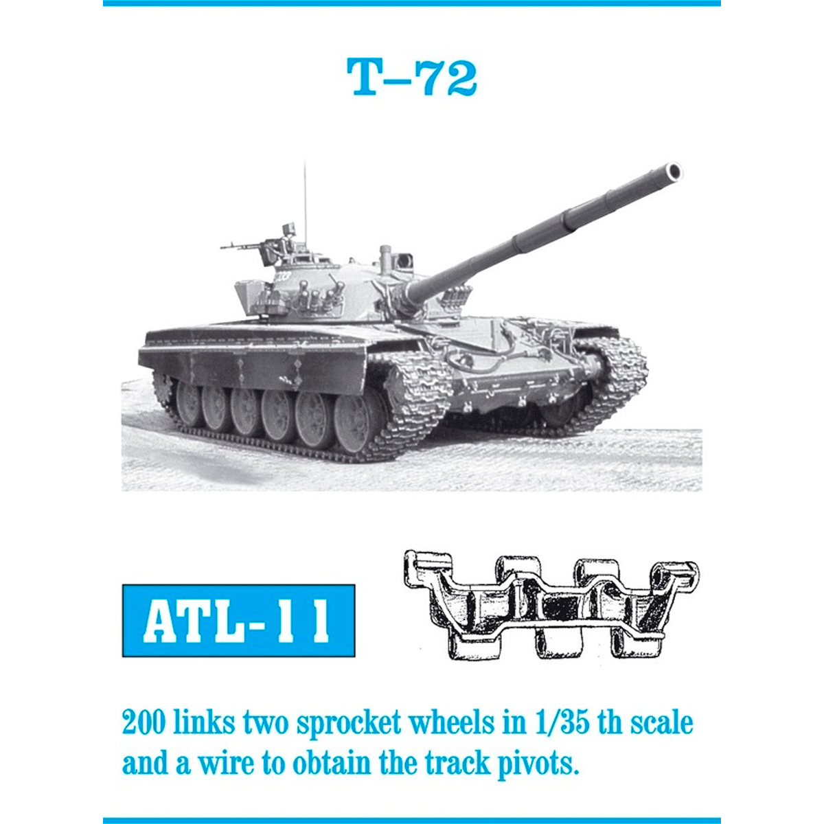 1/35 Metal Tracks T-72