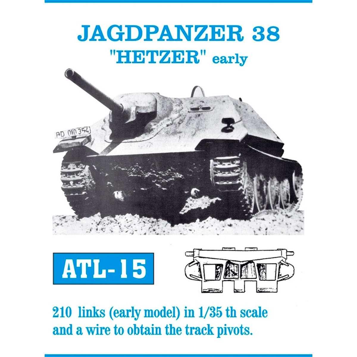 1/35 Metal Tracks JAGDPANZER 38 “HETZER” early