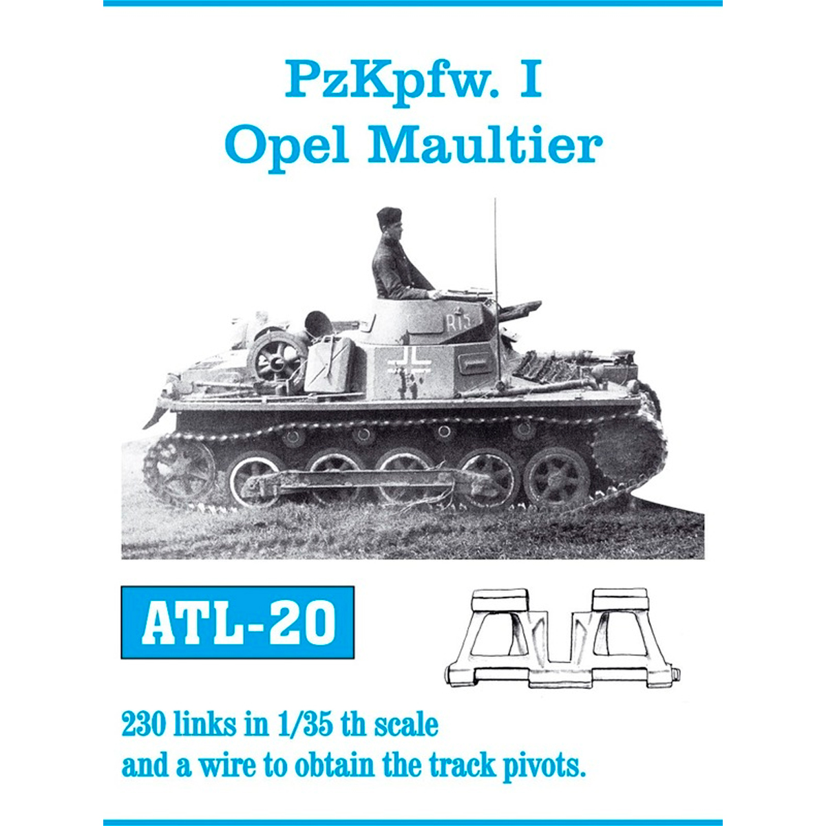 1/35 Metal Tracks PzKpfw. I Opel Maultier
