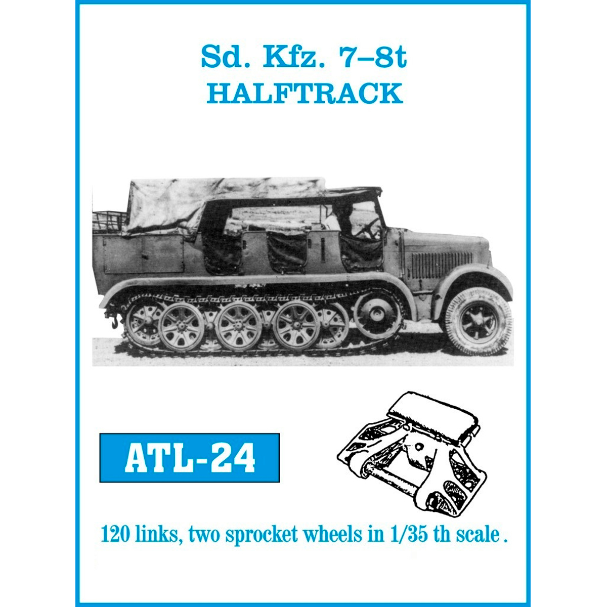 1/35 Metal Tracks Sd. Kfz. 7-8t HALFTRACK
