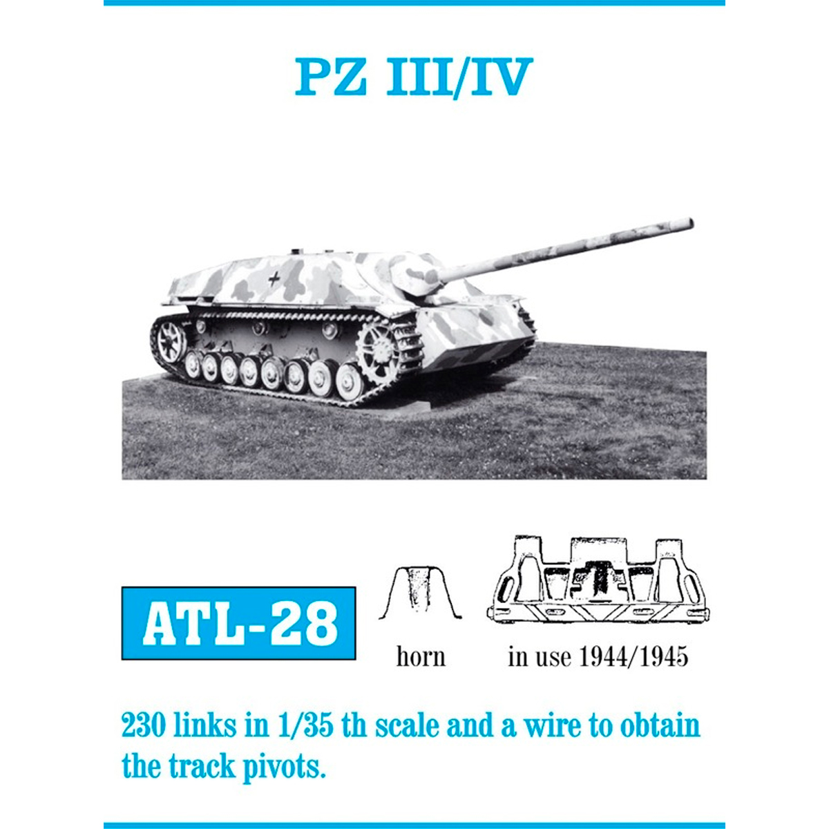 1/35 Metal Tracks PZ III/IV