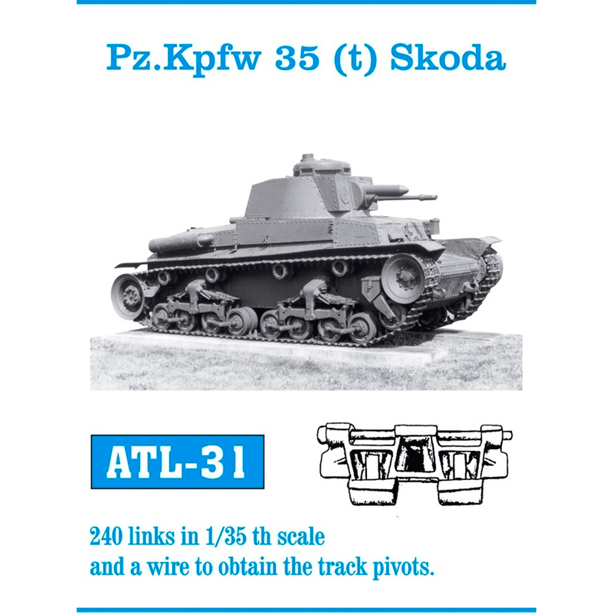 1/35 Metal Tracks Pz.Kpfw 35 (t) Skoda