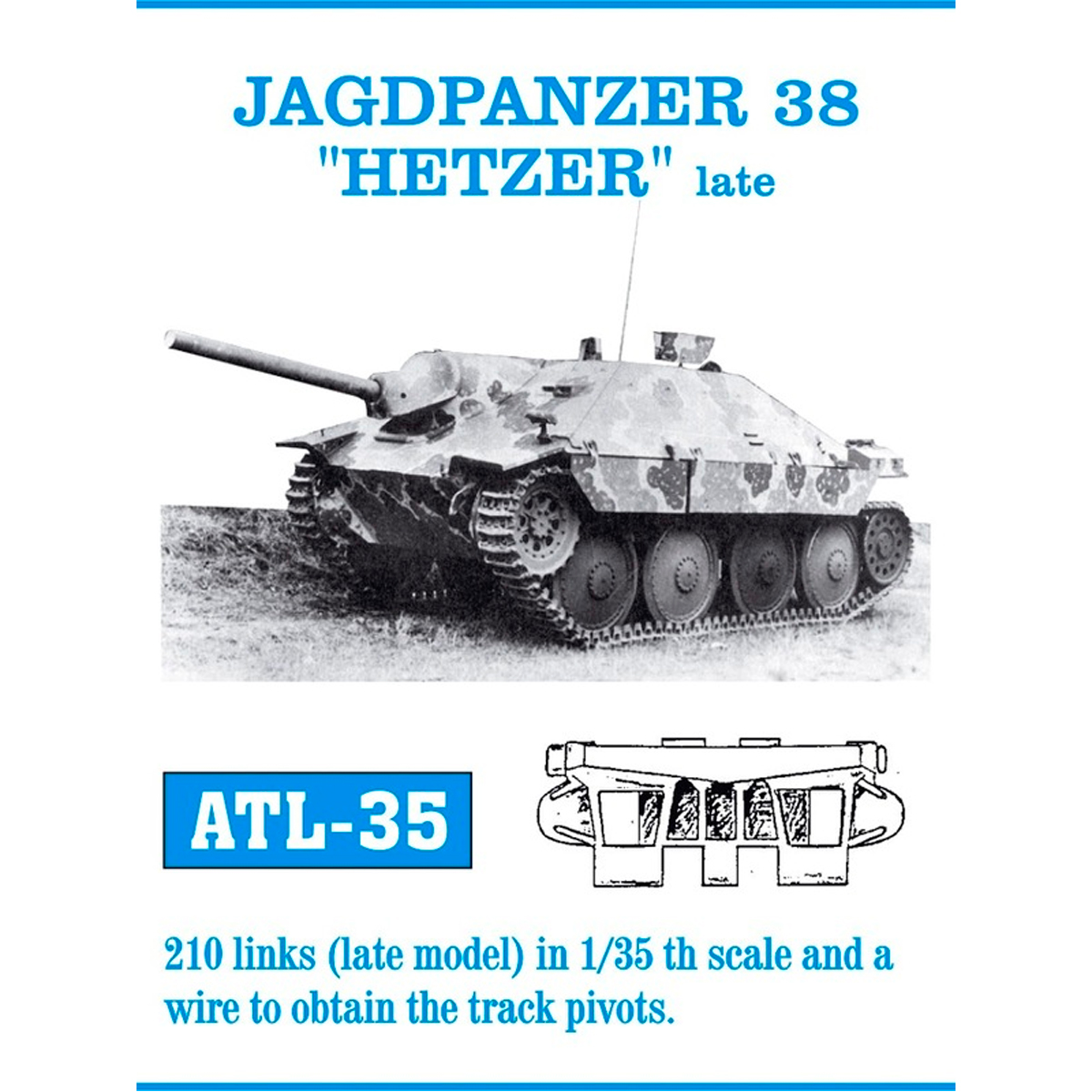 1/35 Metal Tracks JAGDPANZER 38 “HETZER” late