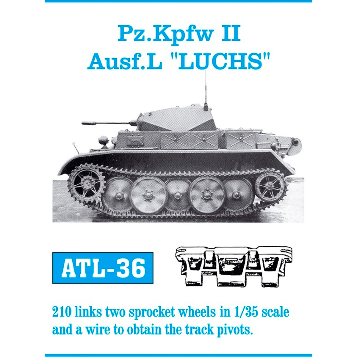 1/35 Metal Tracks PzKpfw II Ausf.L “LUCHS”