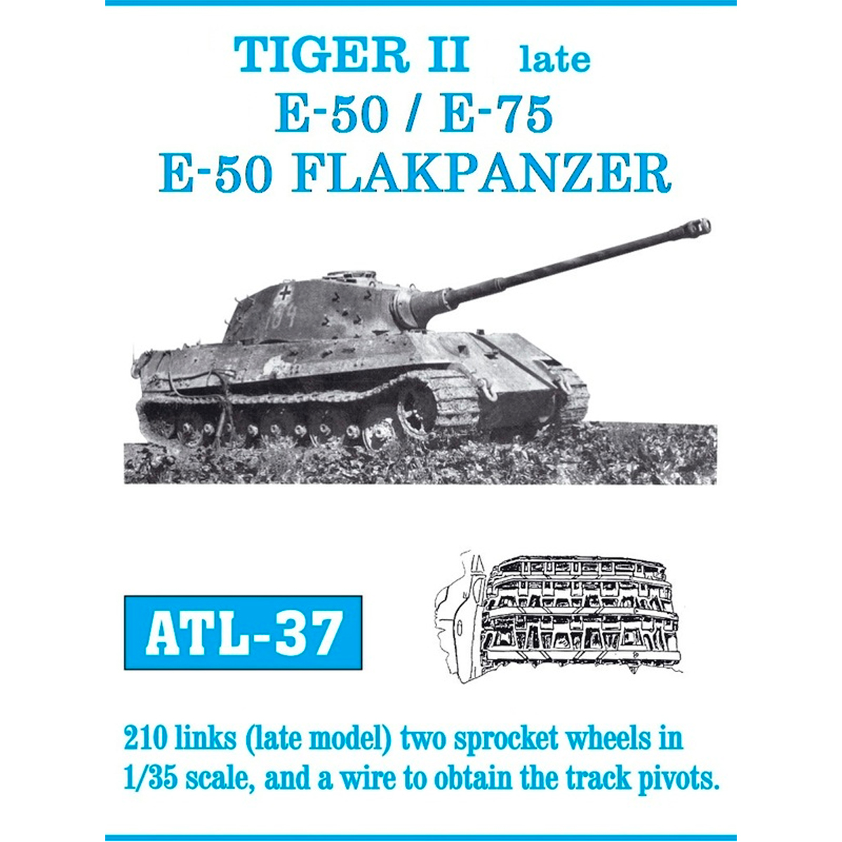 1/35 Metal Tracks TIGER II late