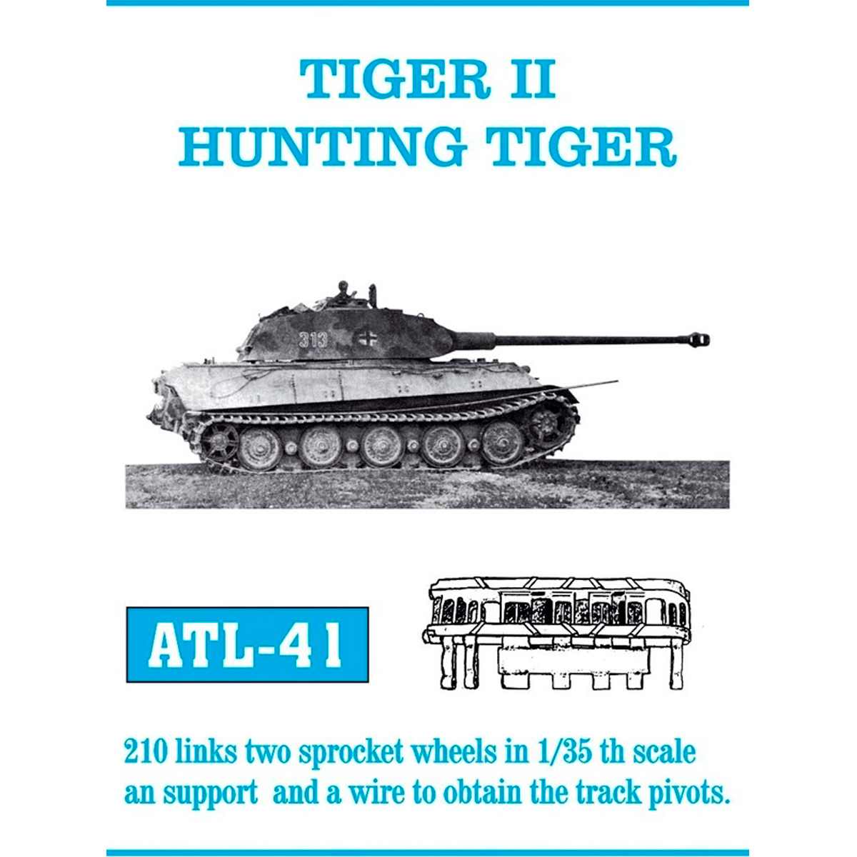 1/35 Metal Tracks TIGER II HUNTING TIGER