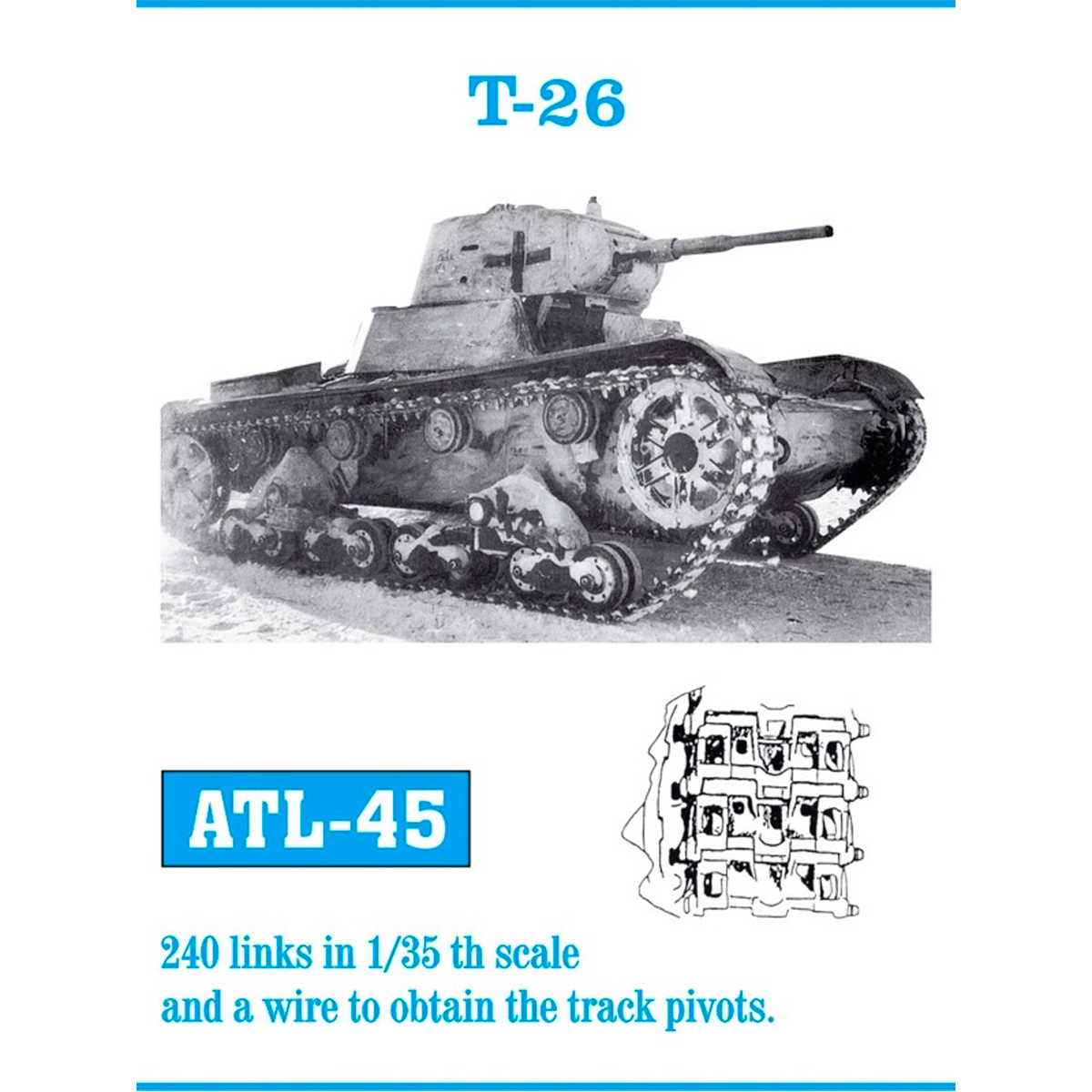 1/35 Metal Tracks T-26