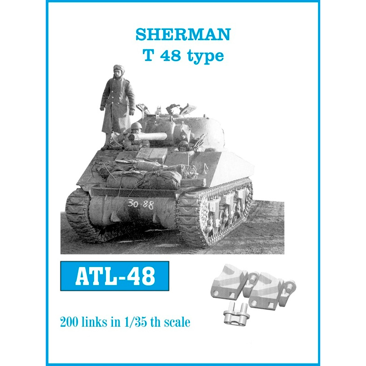 1/35 Metal Tracks SHERMAN T 48 type
