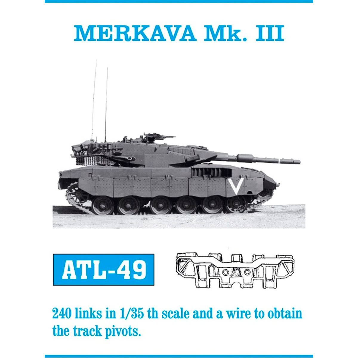 1/35 Metal Tracks MERKAVA Mk. III