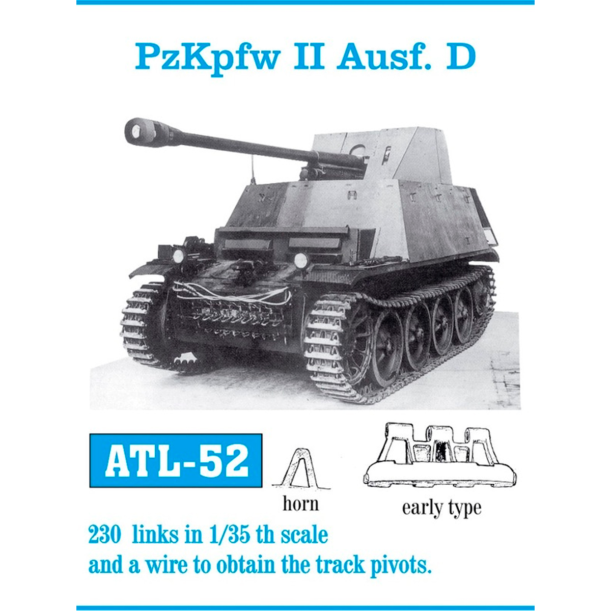 1/35 Metal Tracks PzKpfw II Ausf. D