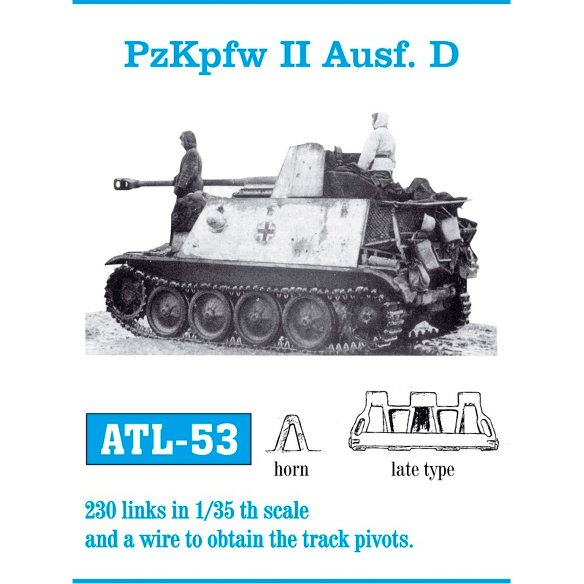 1/35 Metal Tracks PzKpfw II Ausf. D