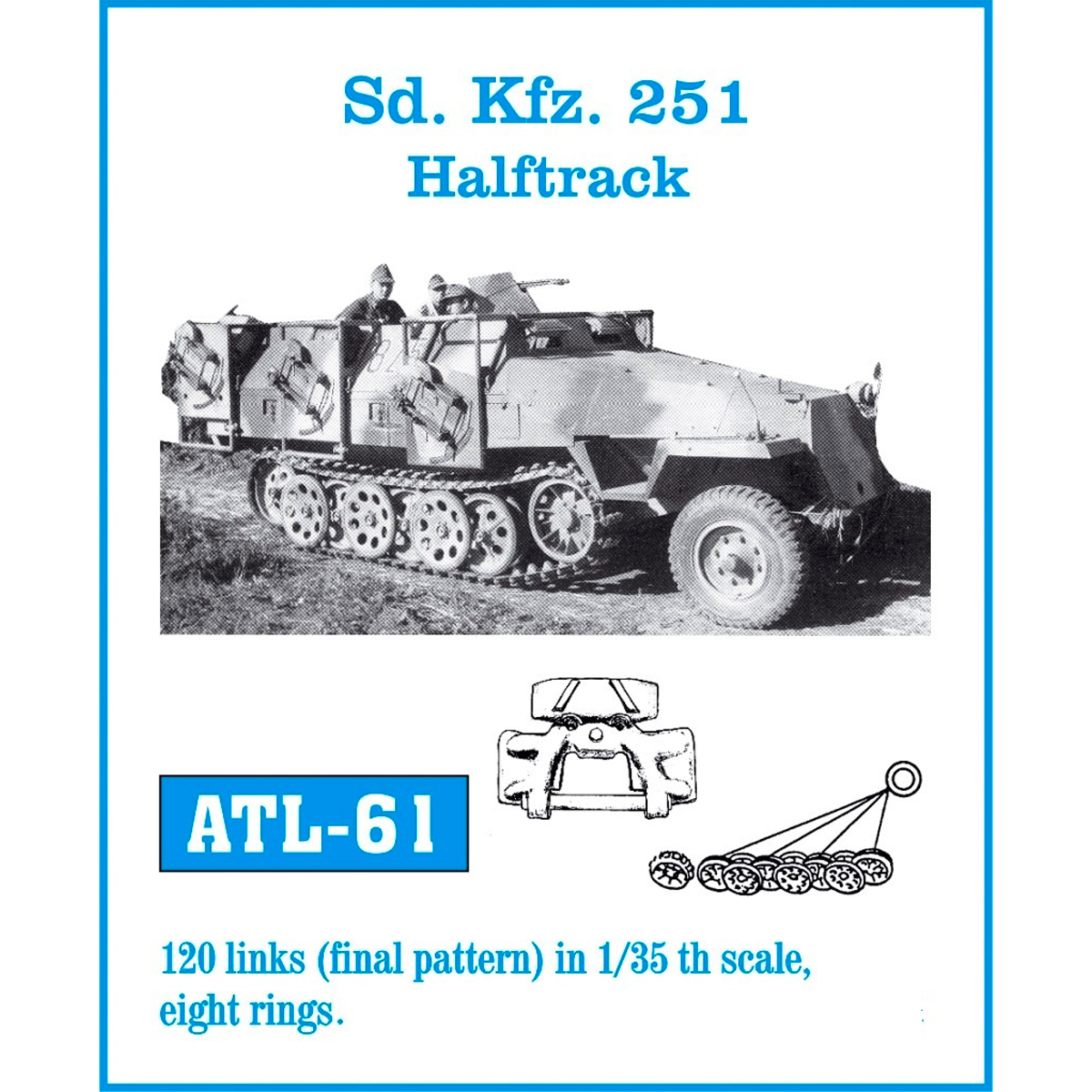 1/35 Metal Tracks Sd. Kfz. 251 Halftrack