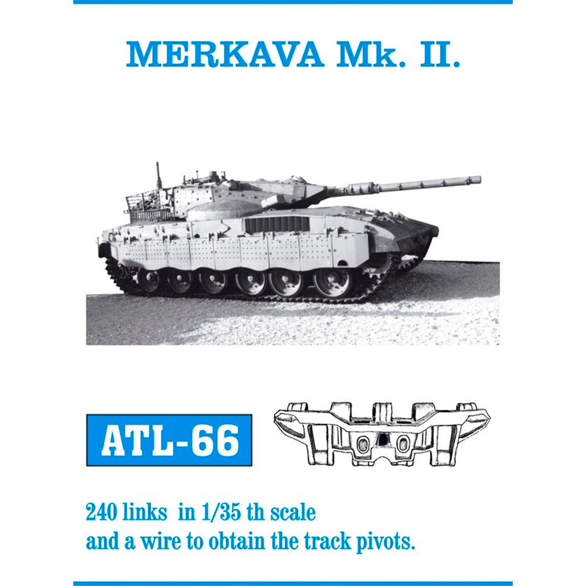 1/35 Metal Tracks MERKAVA Mk. II