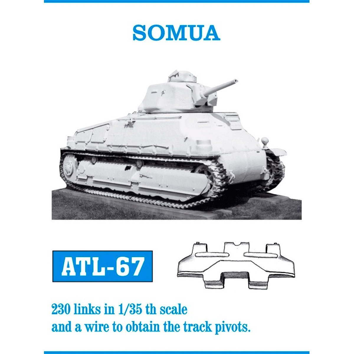 1/35 Metal Tracks SOMUA