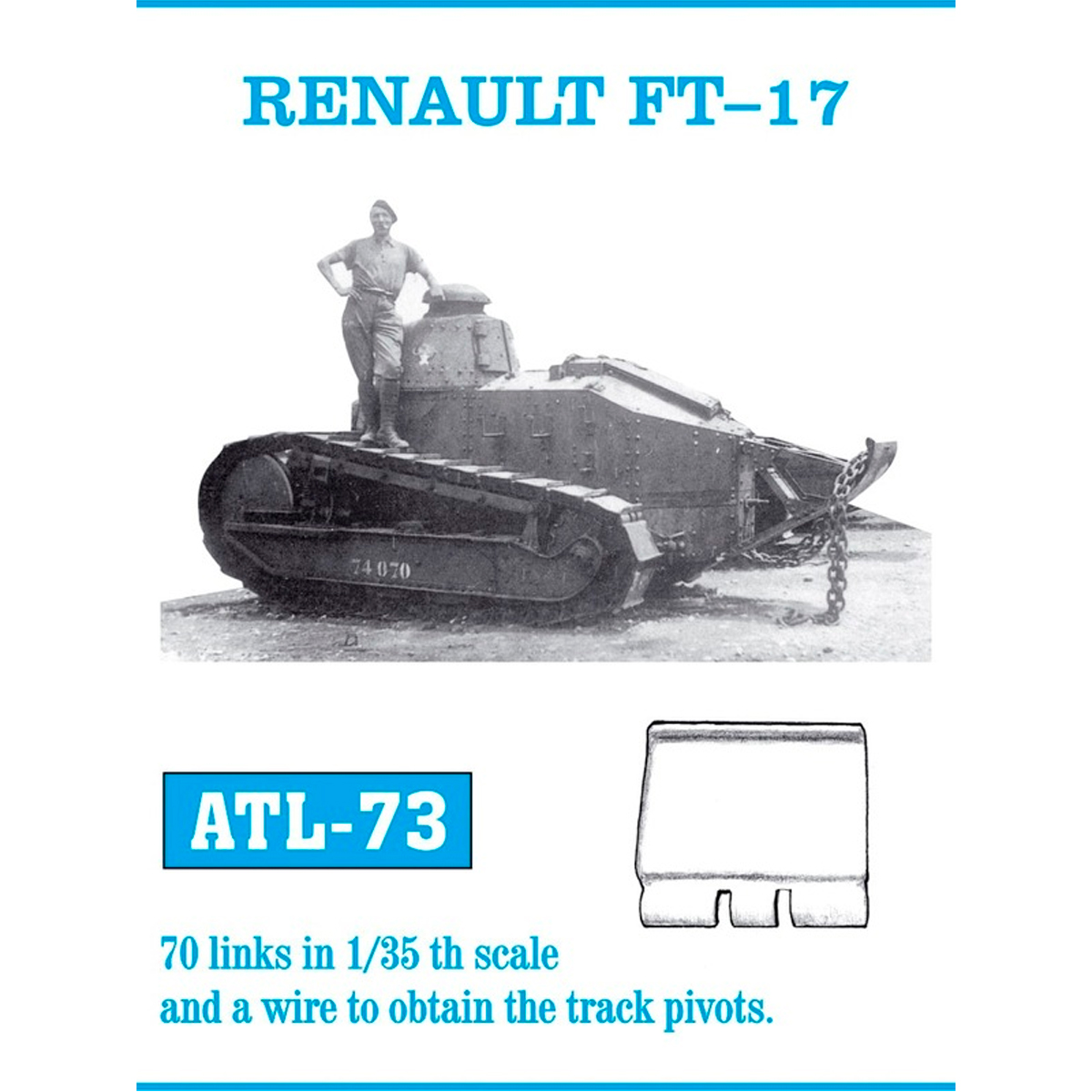 1/35 Metal Tracks RENAULT FT-17