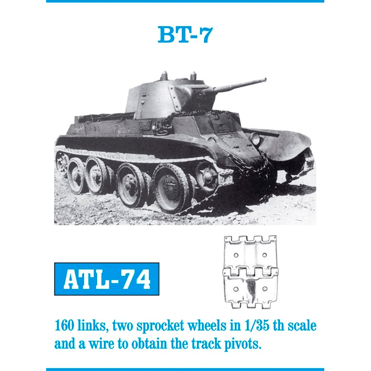 1/35 Metal Tracks BT-7