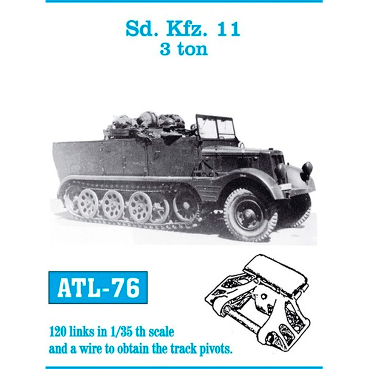 1/35 Metal Tracks Sd. Kfz. 11 3 ton