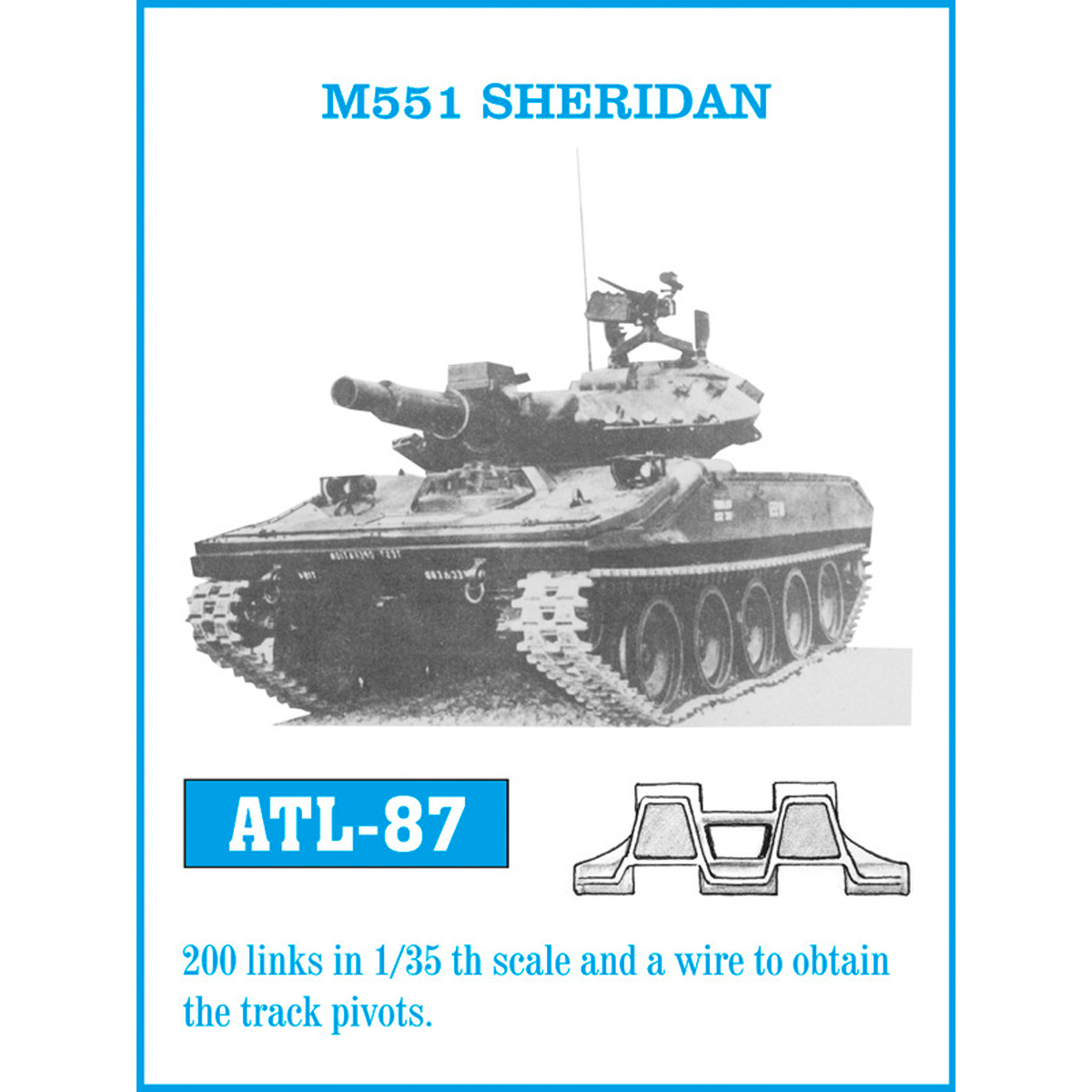 1/35 Metal Tracks M551 SHERIDAN