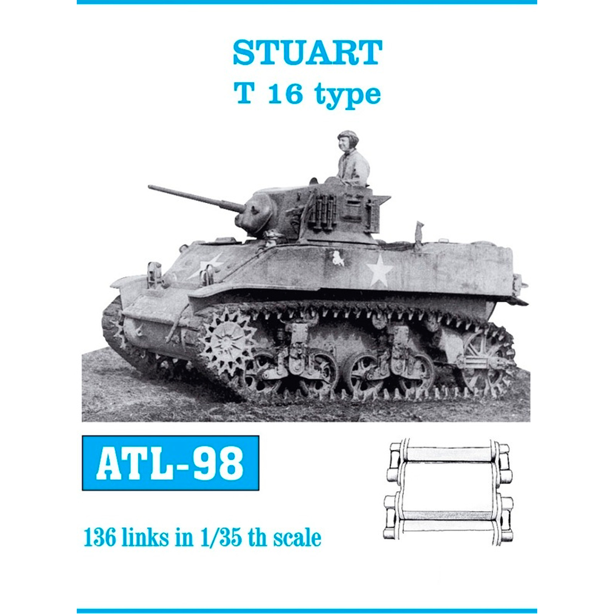 1/35 Metal Tracks STUART T16 type