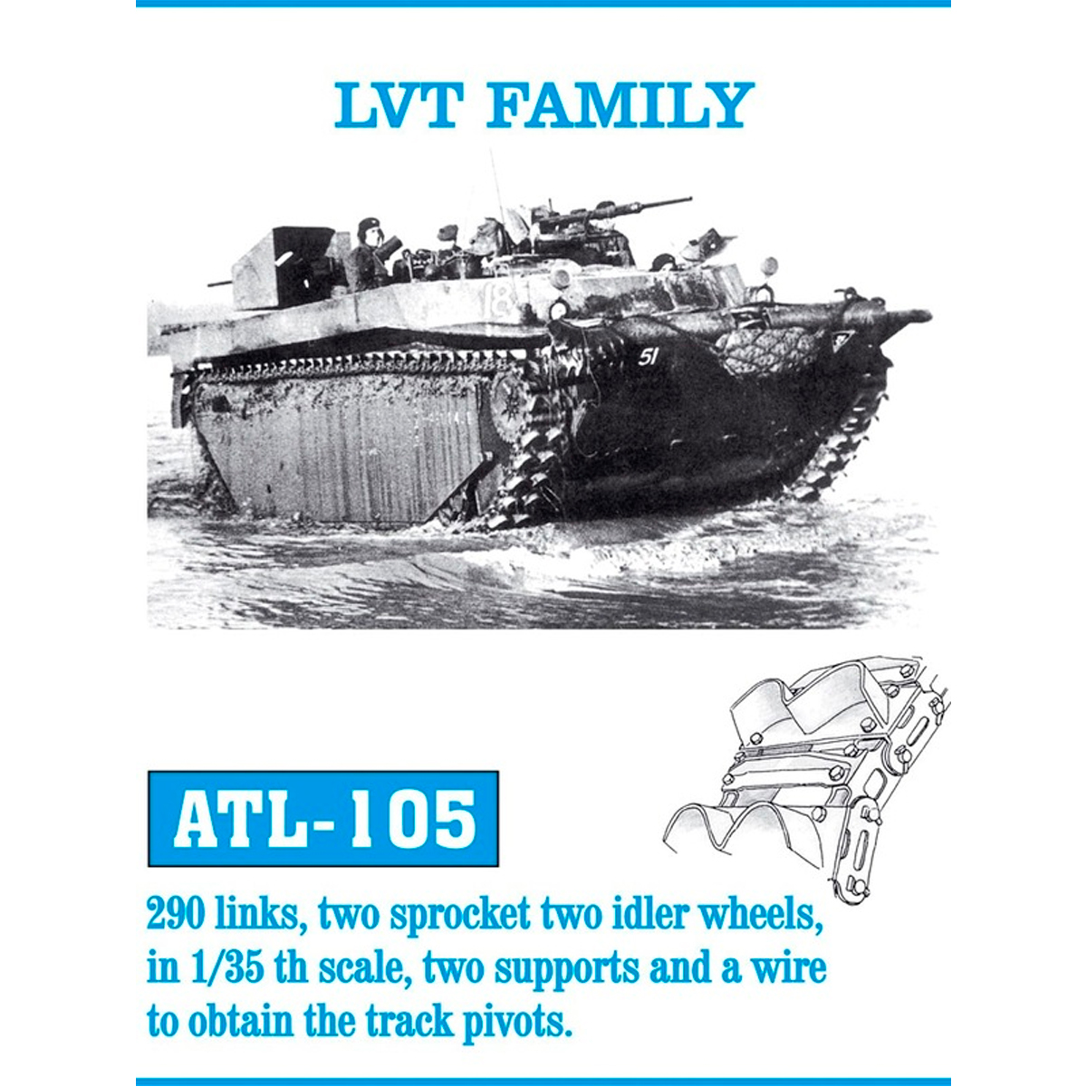 1/35 Metal Tracks LVT FAMILY