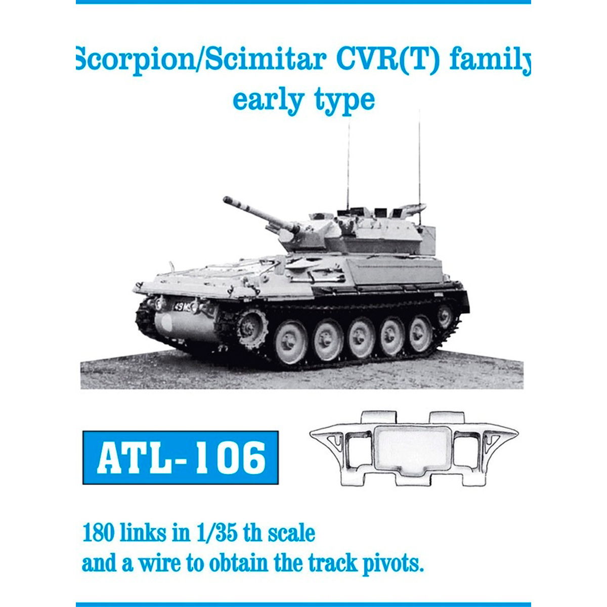 1/35 Metal Tracks Scorpion/Scimitar CVR(T) family early type