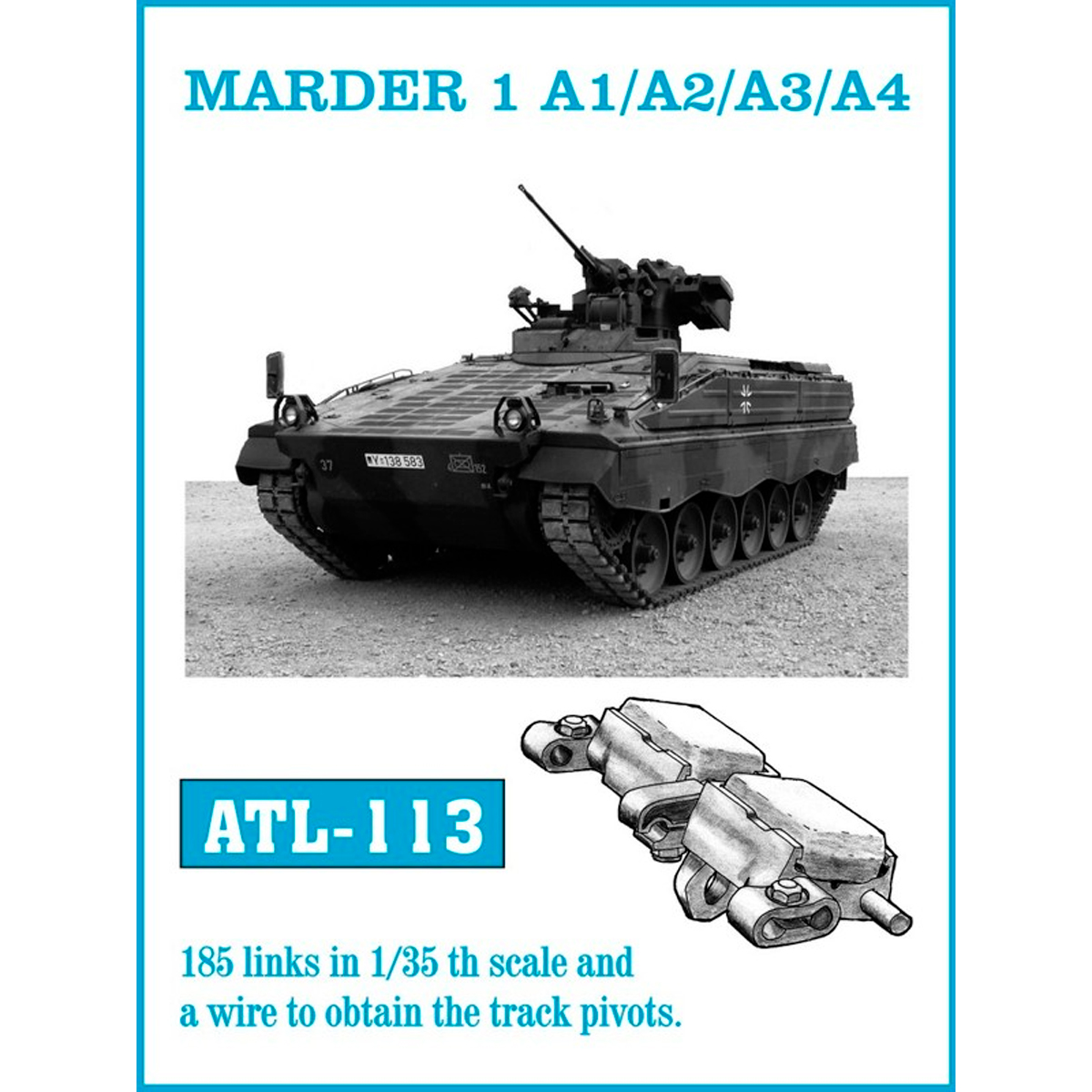1/35 Metal Tracks MARDER 1 A1 / A2 / A3 / A4