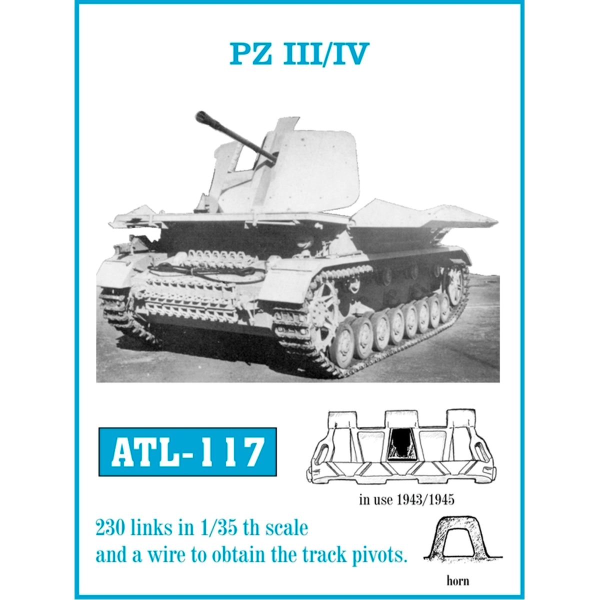 1/35 Metal Tracks PZ III / IV