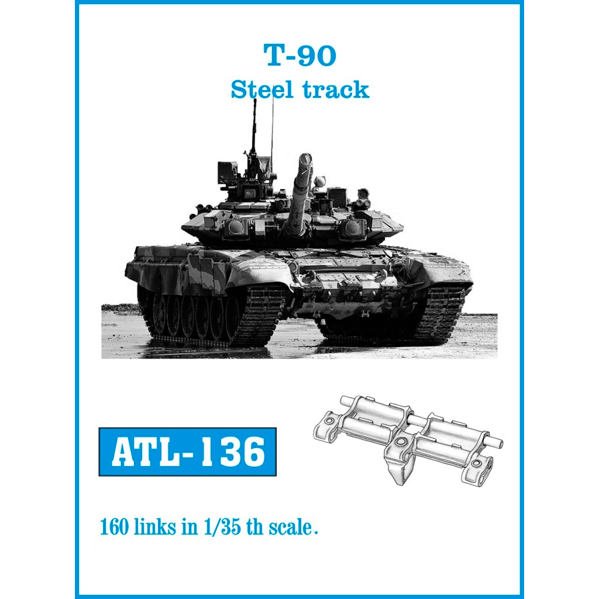 1/35 Metal Tracks T-90 Steel track
