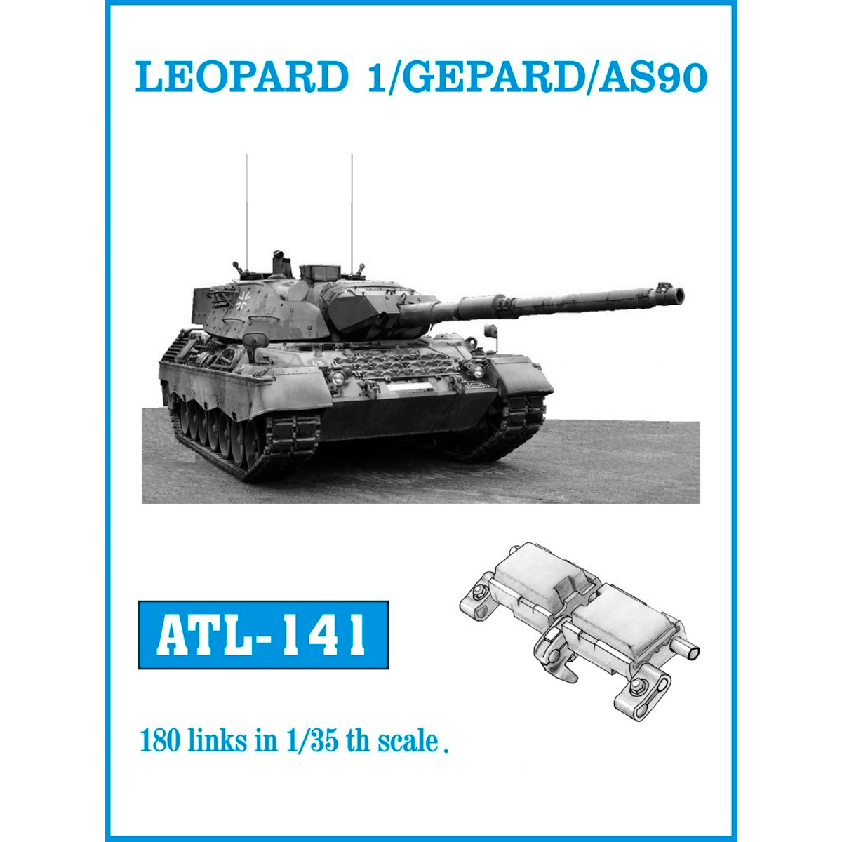 1/35 Metal Tracks LEOPARD 1 / GEPARD/ AS90