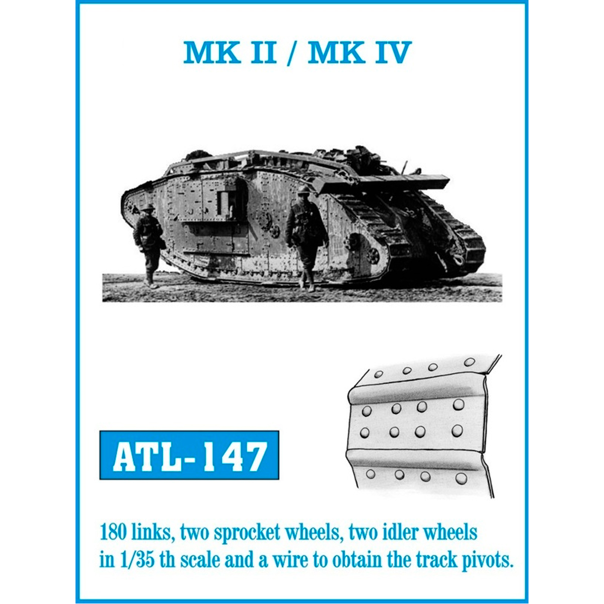 1/35 Metal Tracks MK II / MK IV