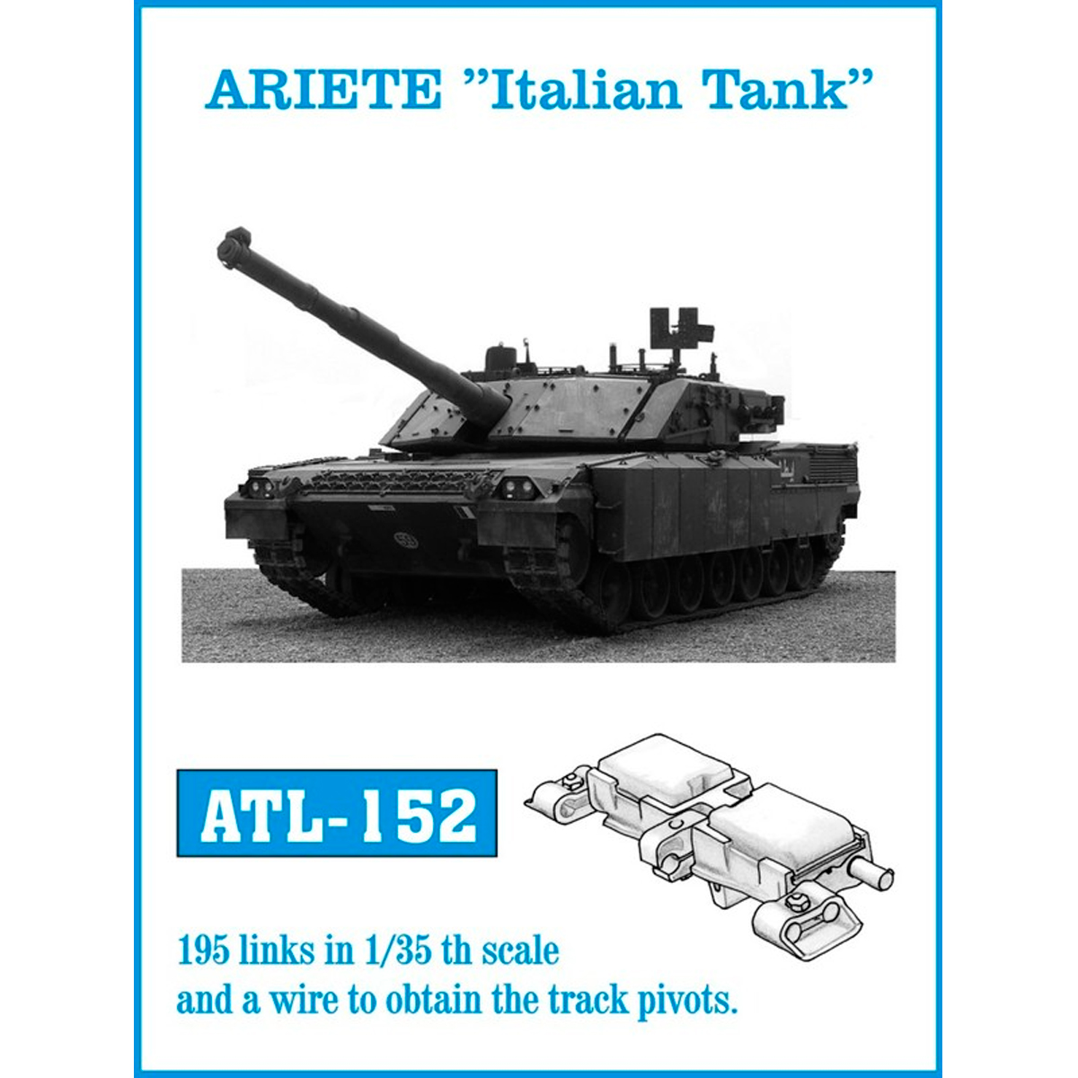 1/35 Metal Tracks ARIETE “Italian Tank”