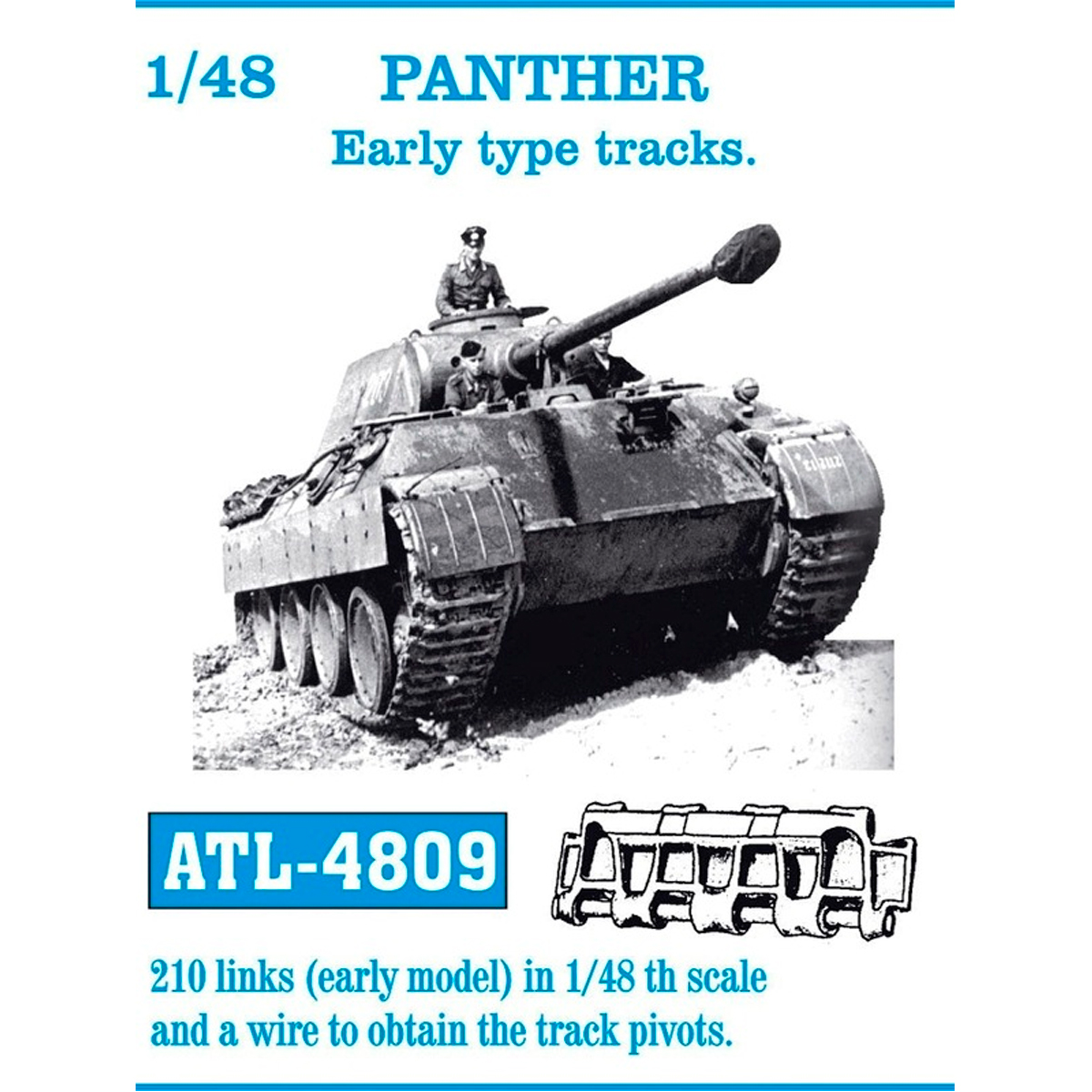 1/48 Metal Tracks PANTHER Early type tracks