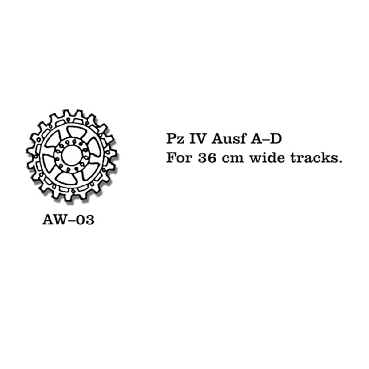 1/35 Metal Wheels Pz IV A-D