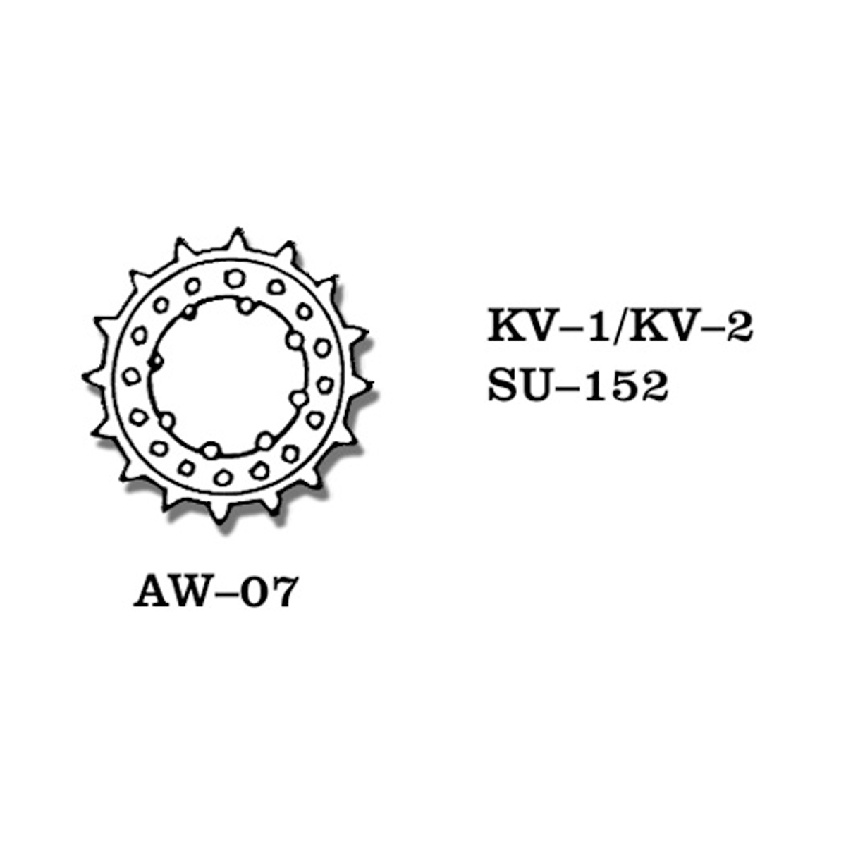 1/35 Metal Wheels KV-1 / KV-2 / SU 152