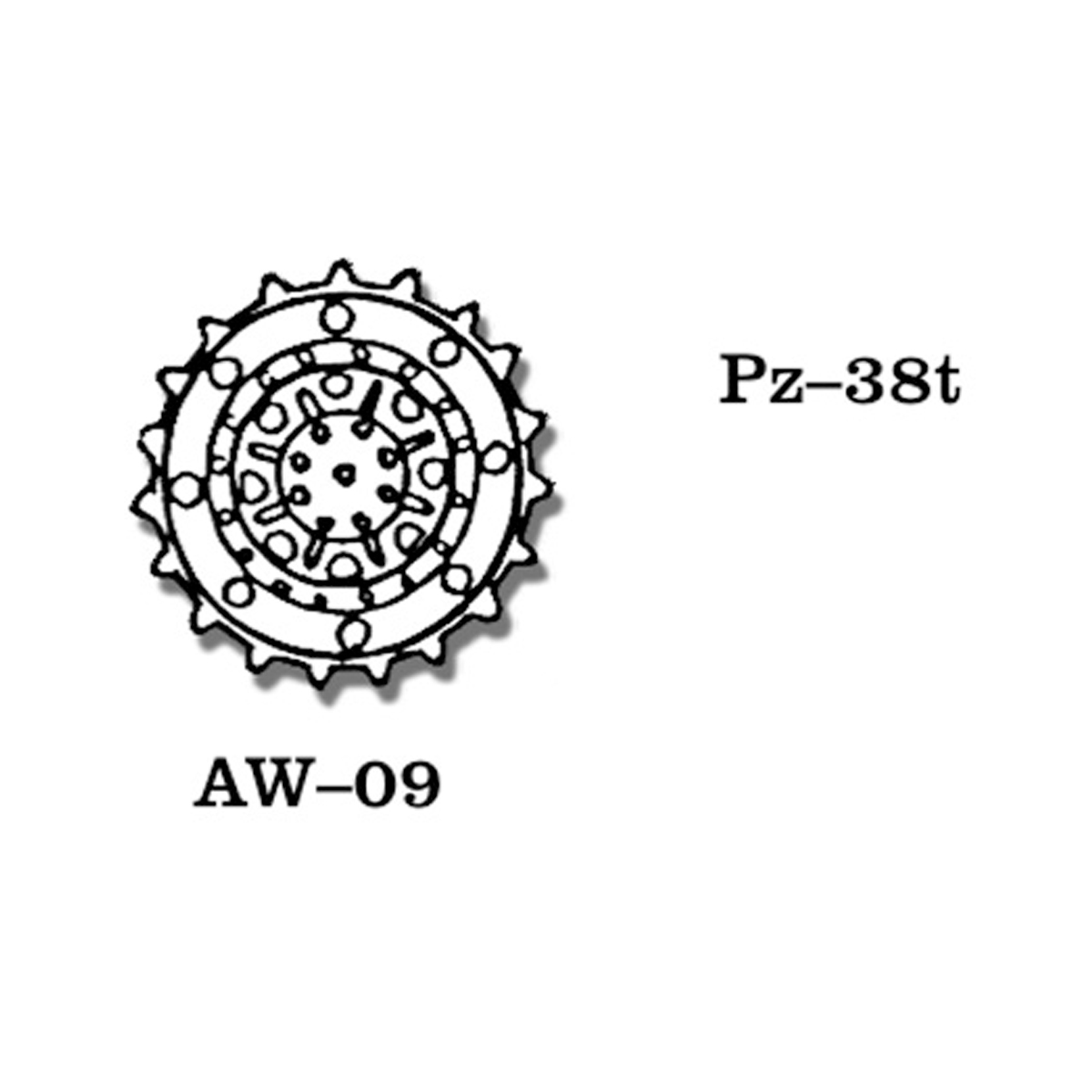1/35 Metal Wheels Pz – 38t