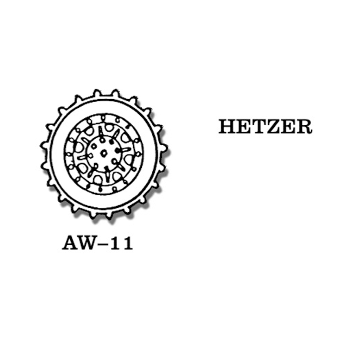 1/35 Metal Wheels HETZER