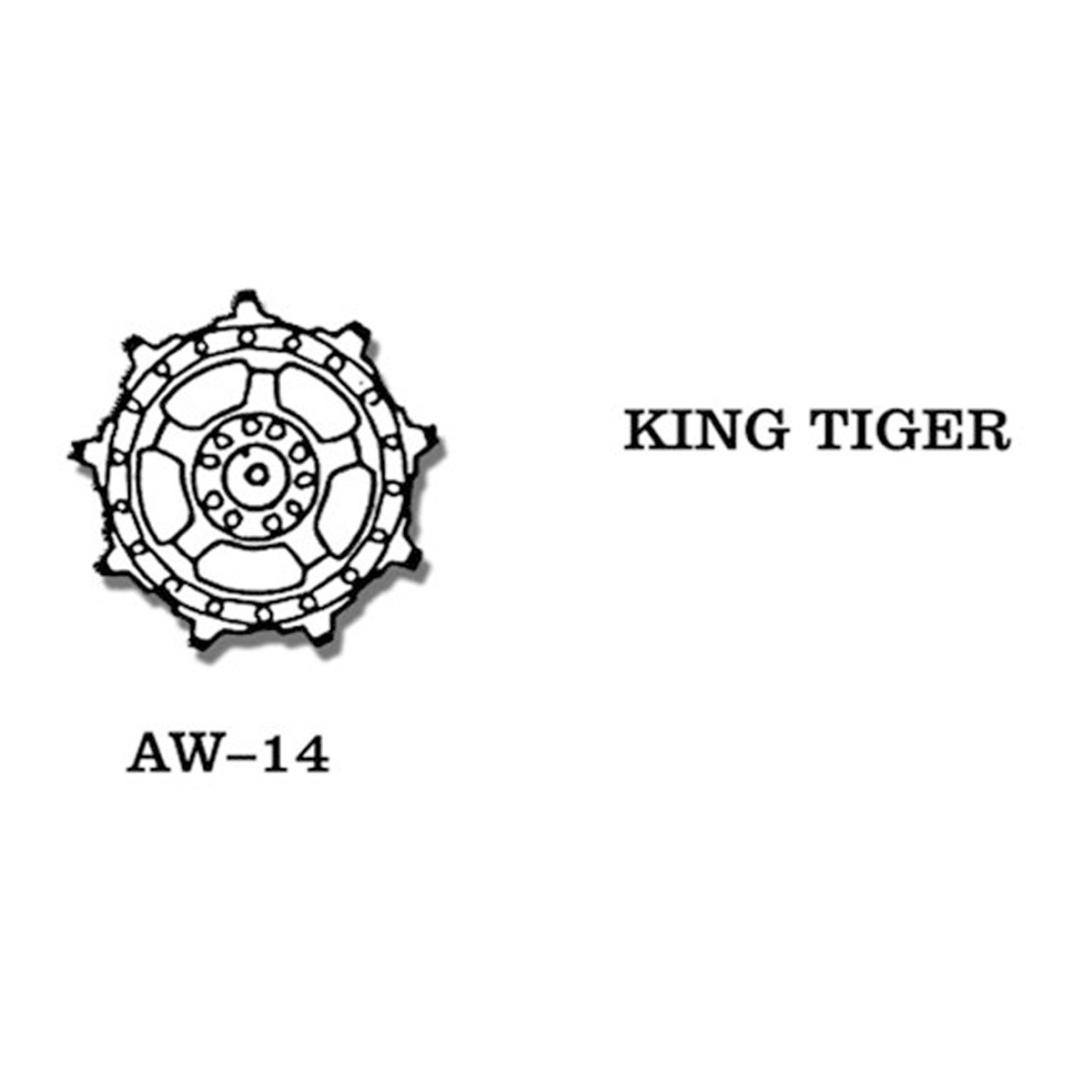 1/35 Metal Wheels KING TIGER
