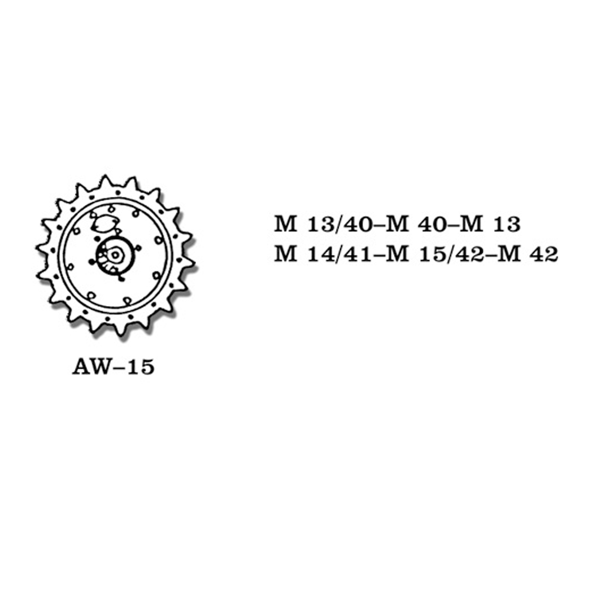 1/35 Metal Wheels M 13/40 – M40 – M13 M14/41 – M15/42 – M42